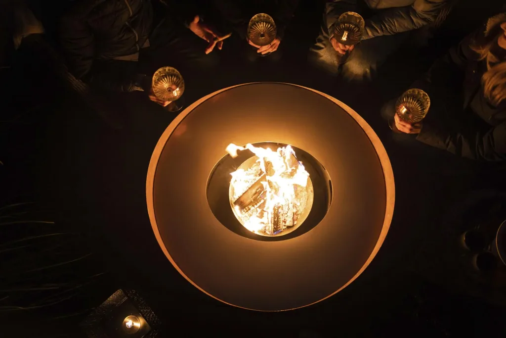Fire bowl Wave rust, without accessories