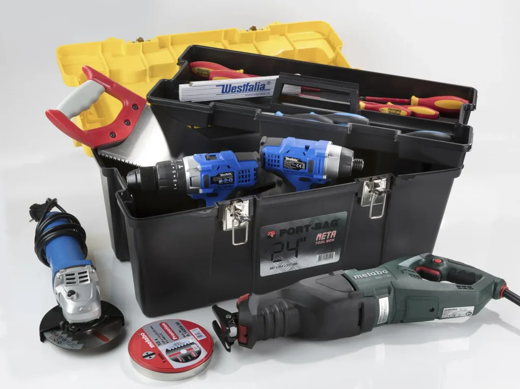 Tool box metal - plastic 607 x 314 x 277 mm