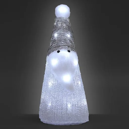 LED Acrylic Santa Claus White