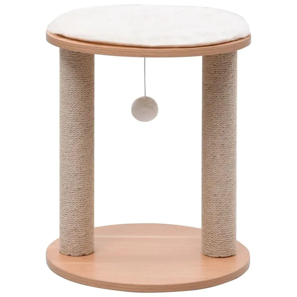 Small cat scratching post with scratching mat