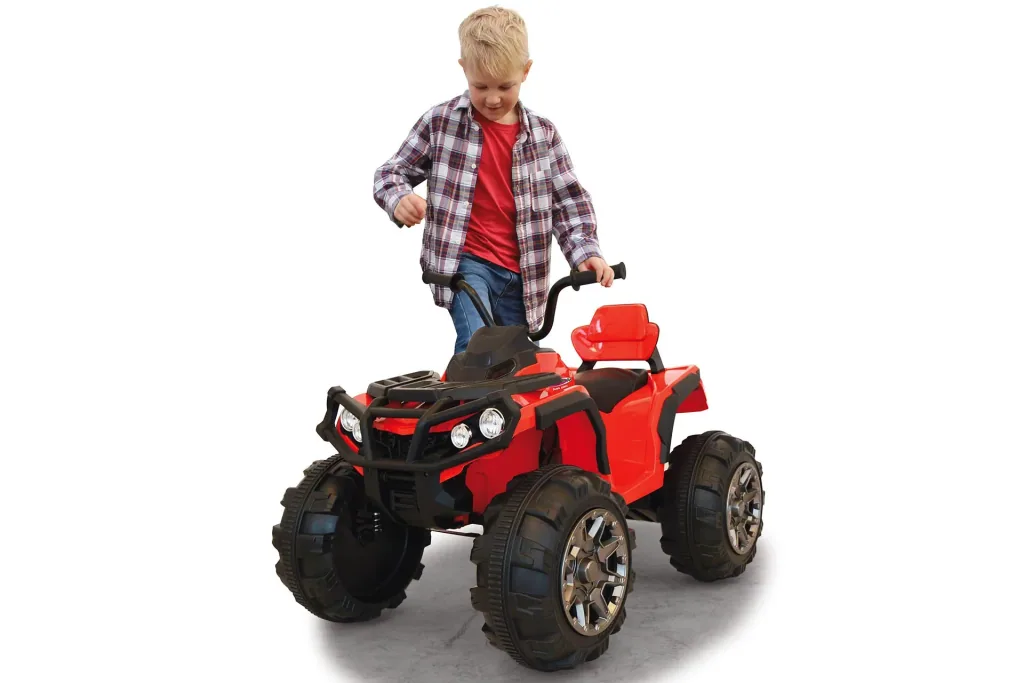 Ride-on Quad Protector for children, 12 Volt, red