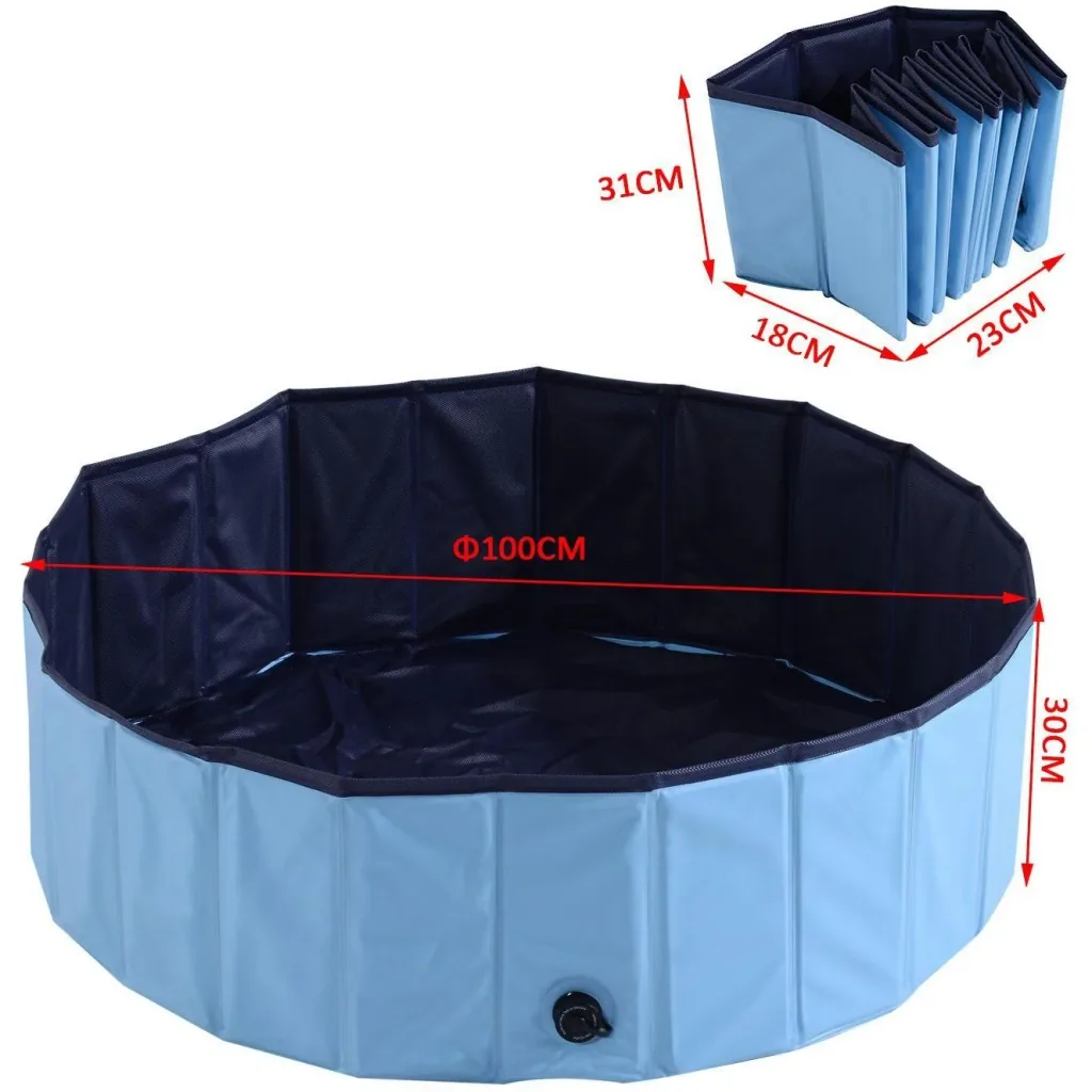 Dog pool swimming pool ?100cm light blue
