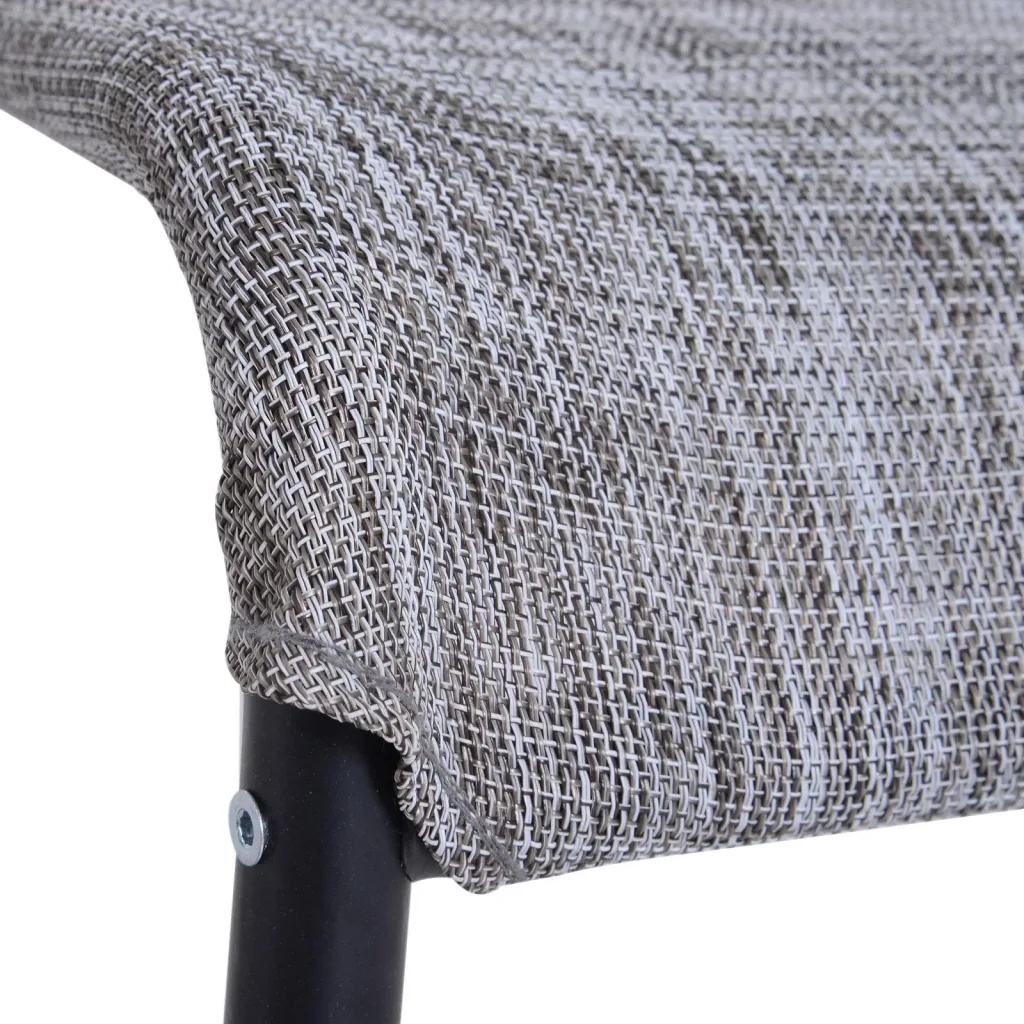 Set of 2 balcony chairs, garden chairs, cantilever chairs, weatherproof, grey, 61 x 51 x 86 cm