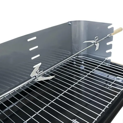 BBQ Grill - With wheels and worktop - 55x35cm