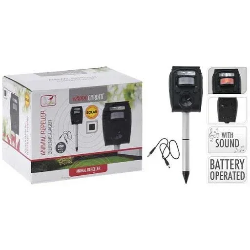 Junai Pest Repeller / Animal Hunter - Rechargeable - Against Birds, Rabbits, Dogs and Cats - 8 Meter Range