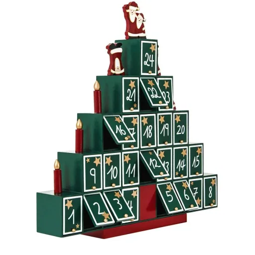 Advent calendar Christmas tree - made of wood