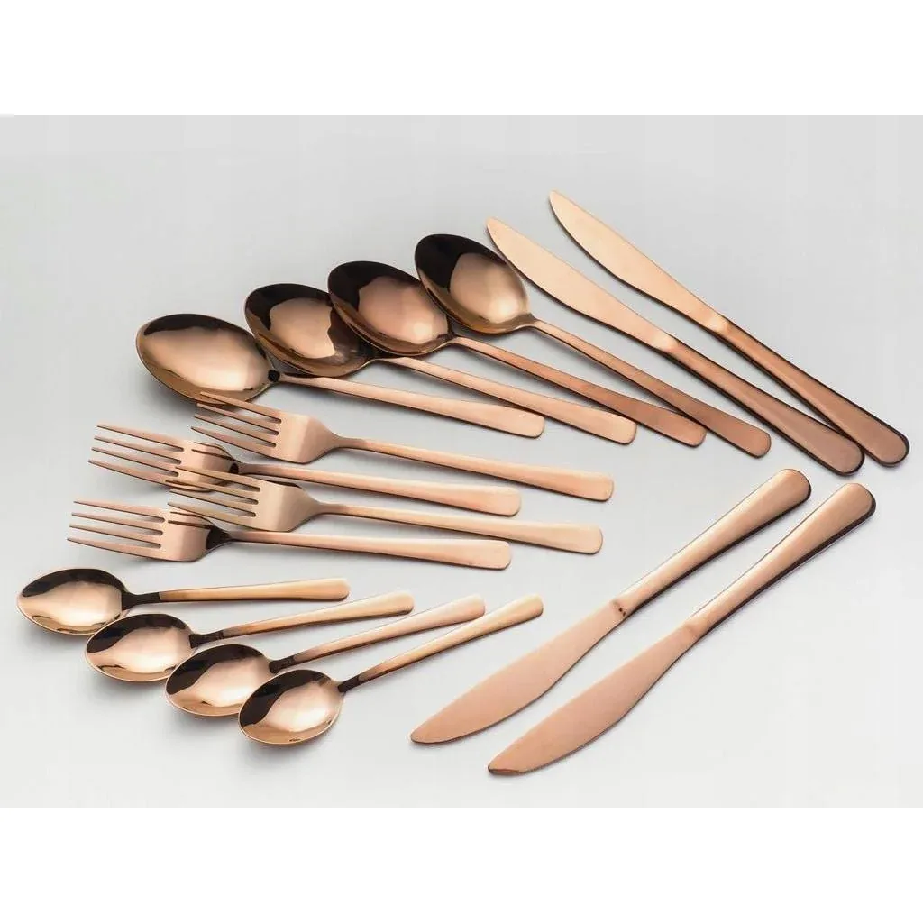 Cutlery set - 16 pieces - 4 people - copper