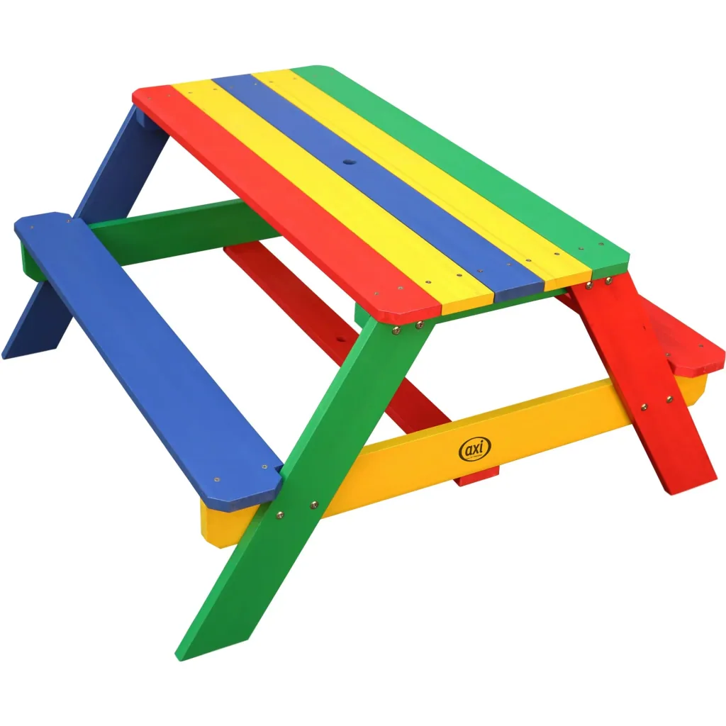 Nick Picnic Table Rainbow