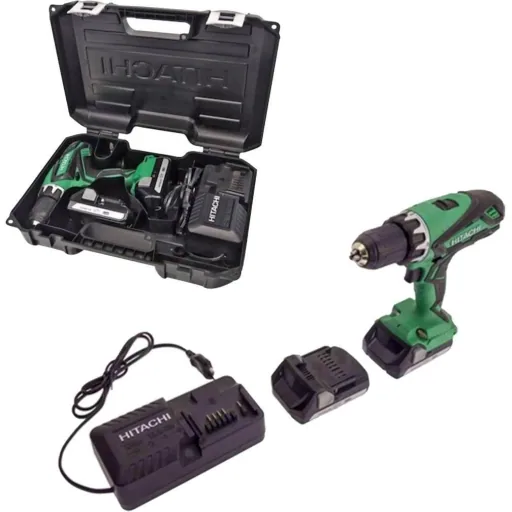 DS18DJL(LC) Cordless drill, 18 Volt Li-Ion with case + 31-piece bit box