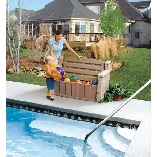 Outdoor storage bench