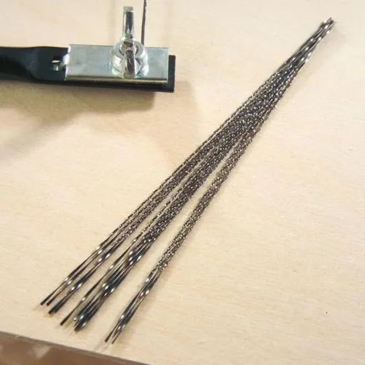 Spiral fretsaw blades 12 pieces for curves, medium