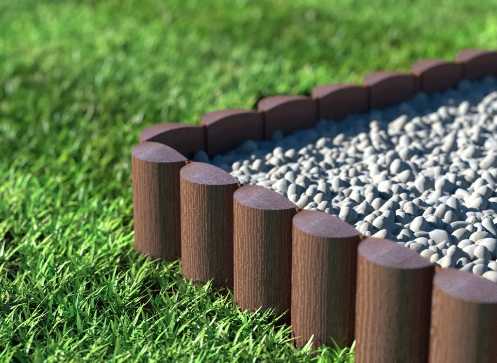 Garden palisade 2.4 m ECO brown