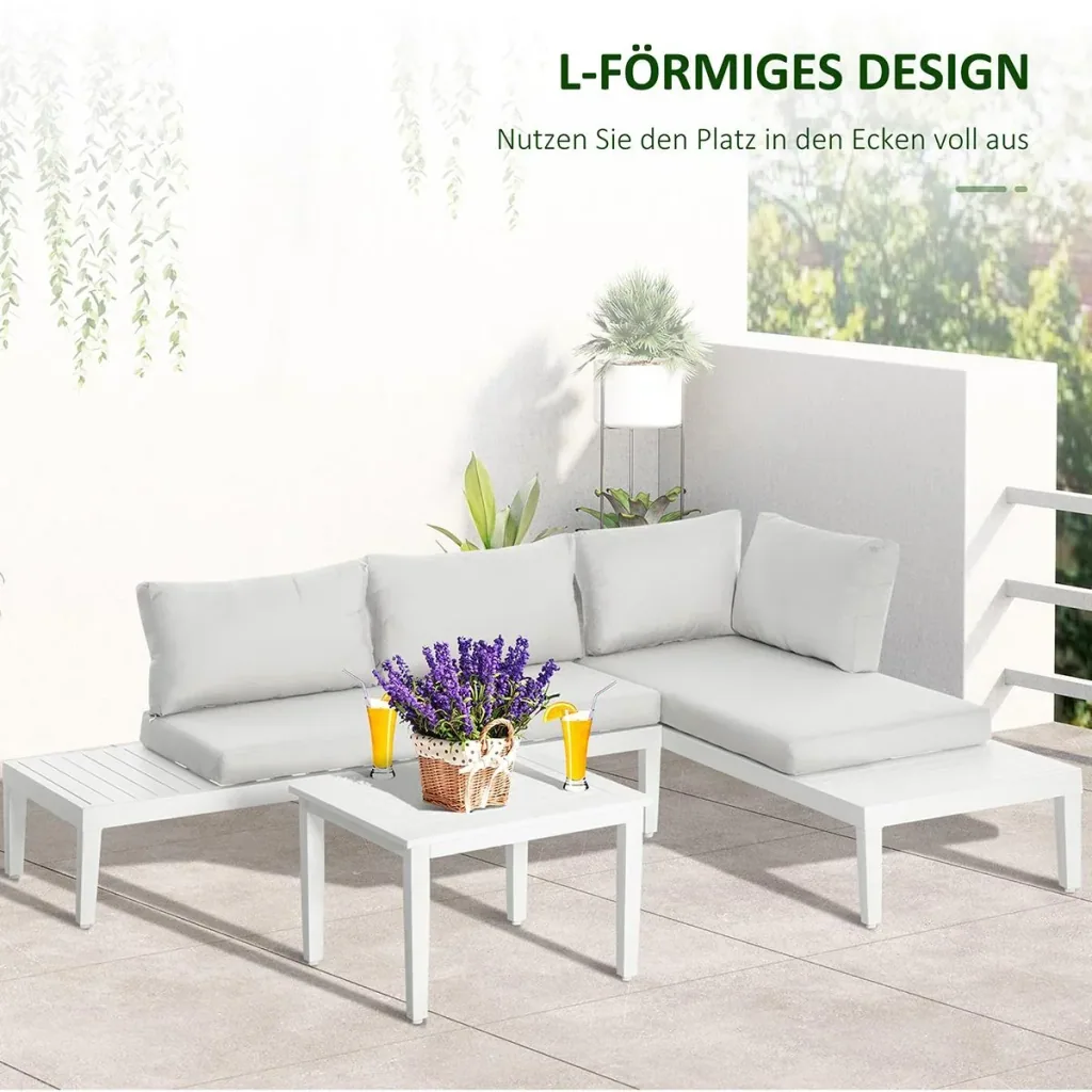 3-piece garden furniture set with