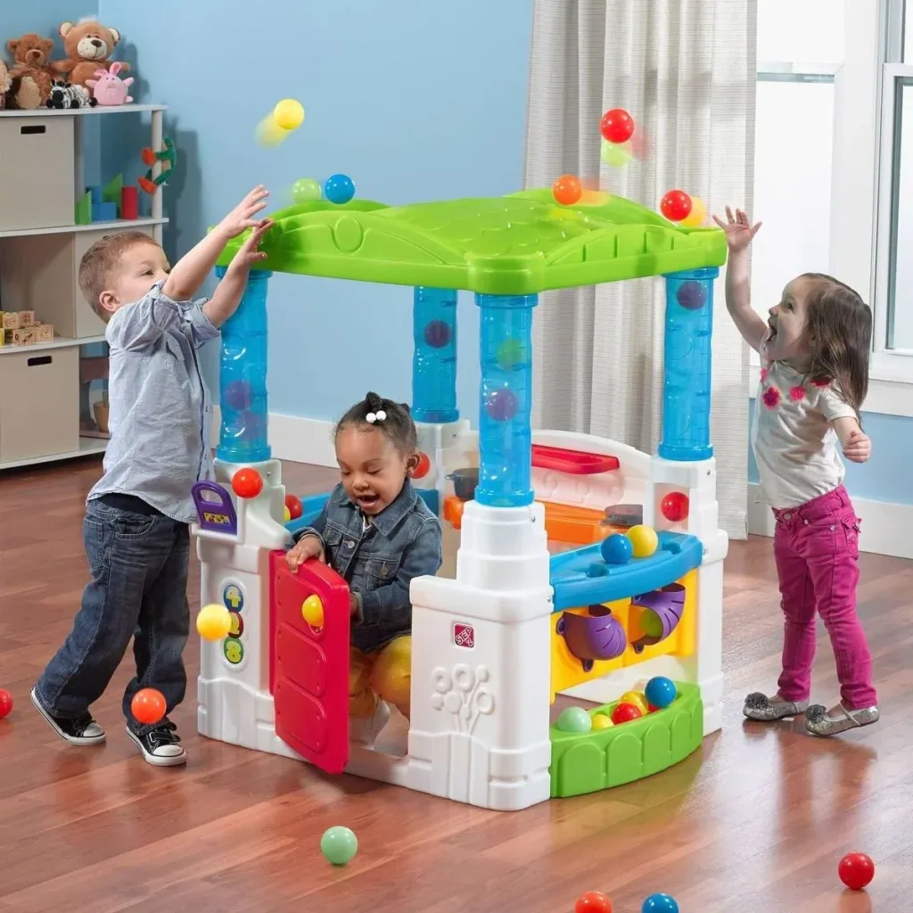 Wonderball Fun House Playhouse - Incl. 20-piece play ball set - 83.8 x 91.4 x 106.7 cm