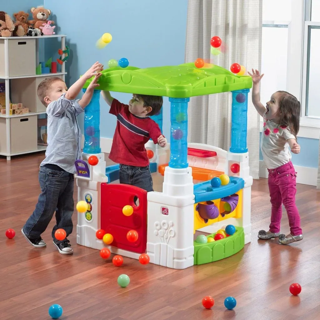 Wonderball Fun House Playhouse - Incl. 20-piece play ball set - 83.8 x 91.4 x 106.7 cm