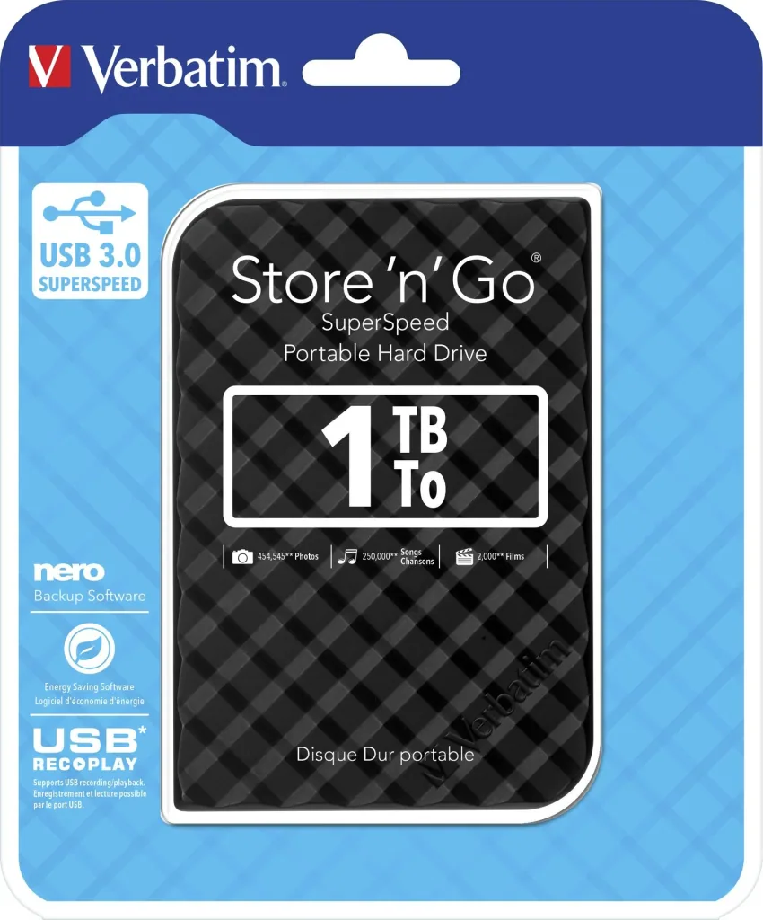 External hard drive 1 TB Store'n'Go