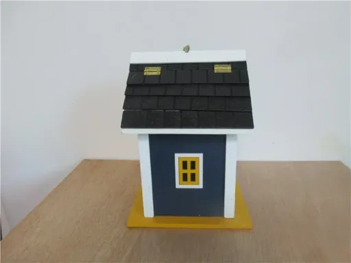 Tit nesting box "Sepp" blue/white