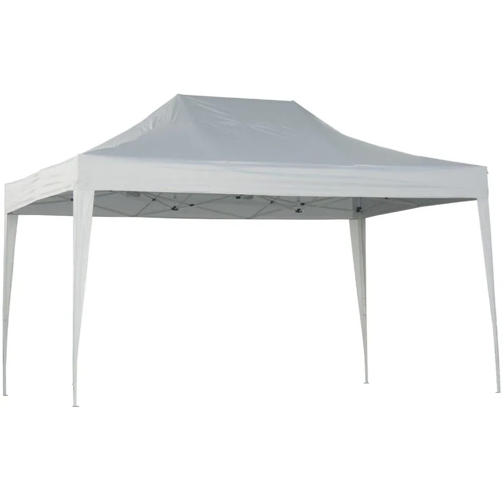Pop-up gazebo 3x4.5m white metal