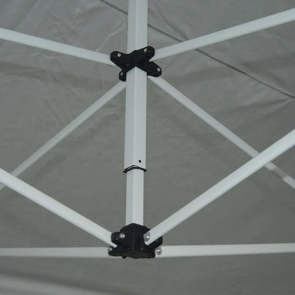 Pop-up gazebo 3x4.5m white metal
