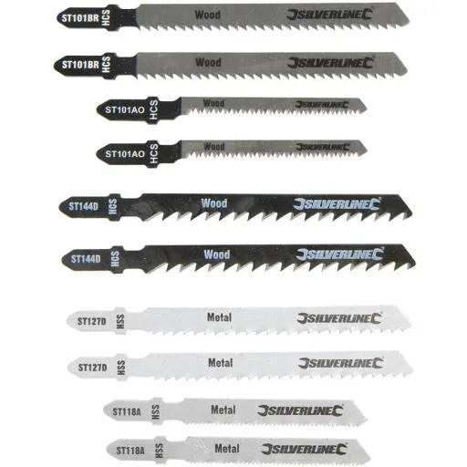 Jigsaw 350W including 10-piece saw blade set
