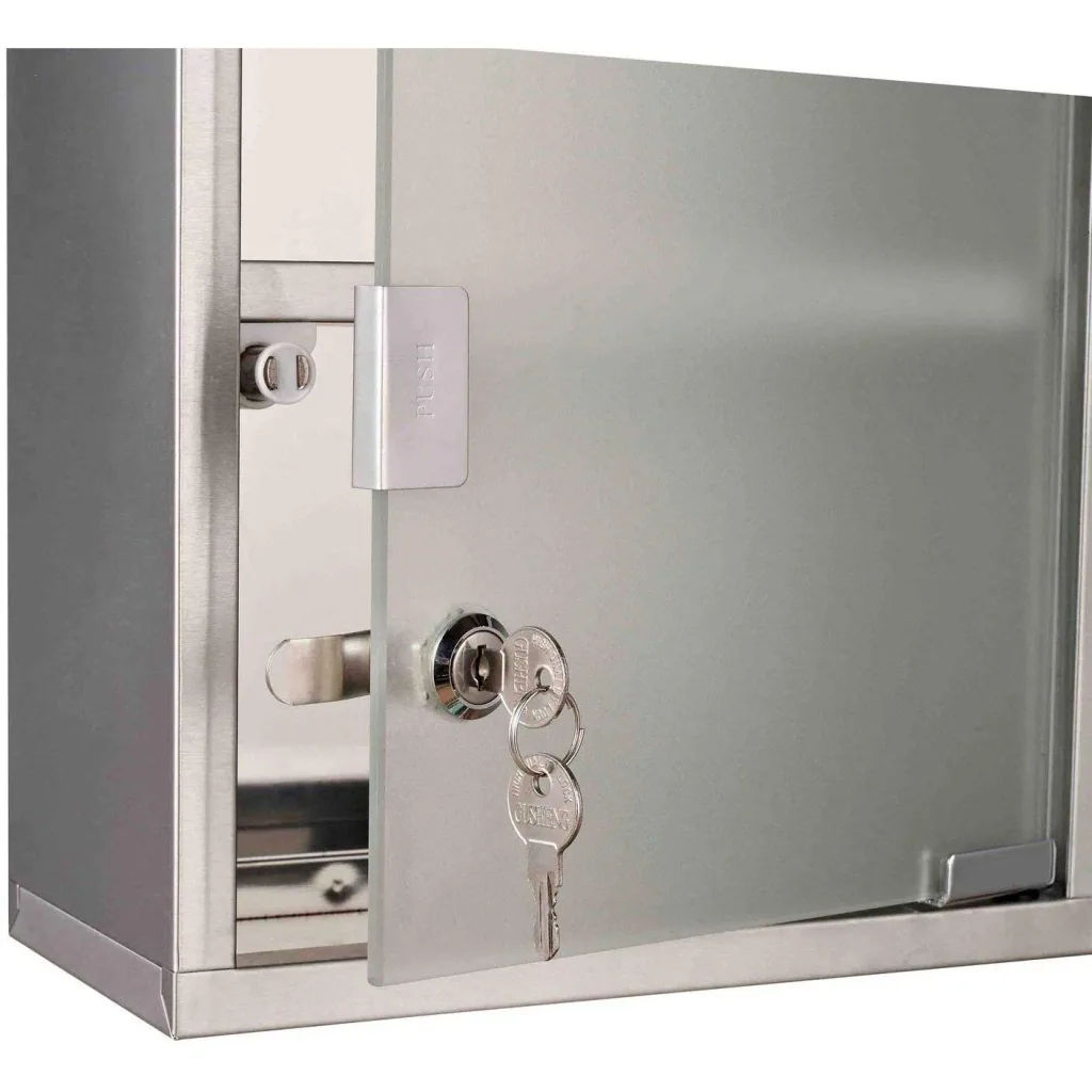 Medicine cabinet medicine cabinet 3 compartments stainless steel