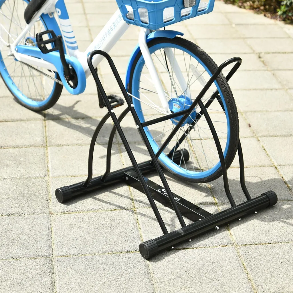 Universal metal bike stand, black