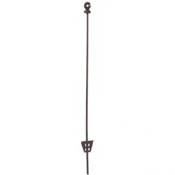 Oval steel pole with ring insulator, 106 cm (10 pieces)