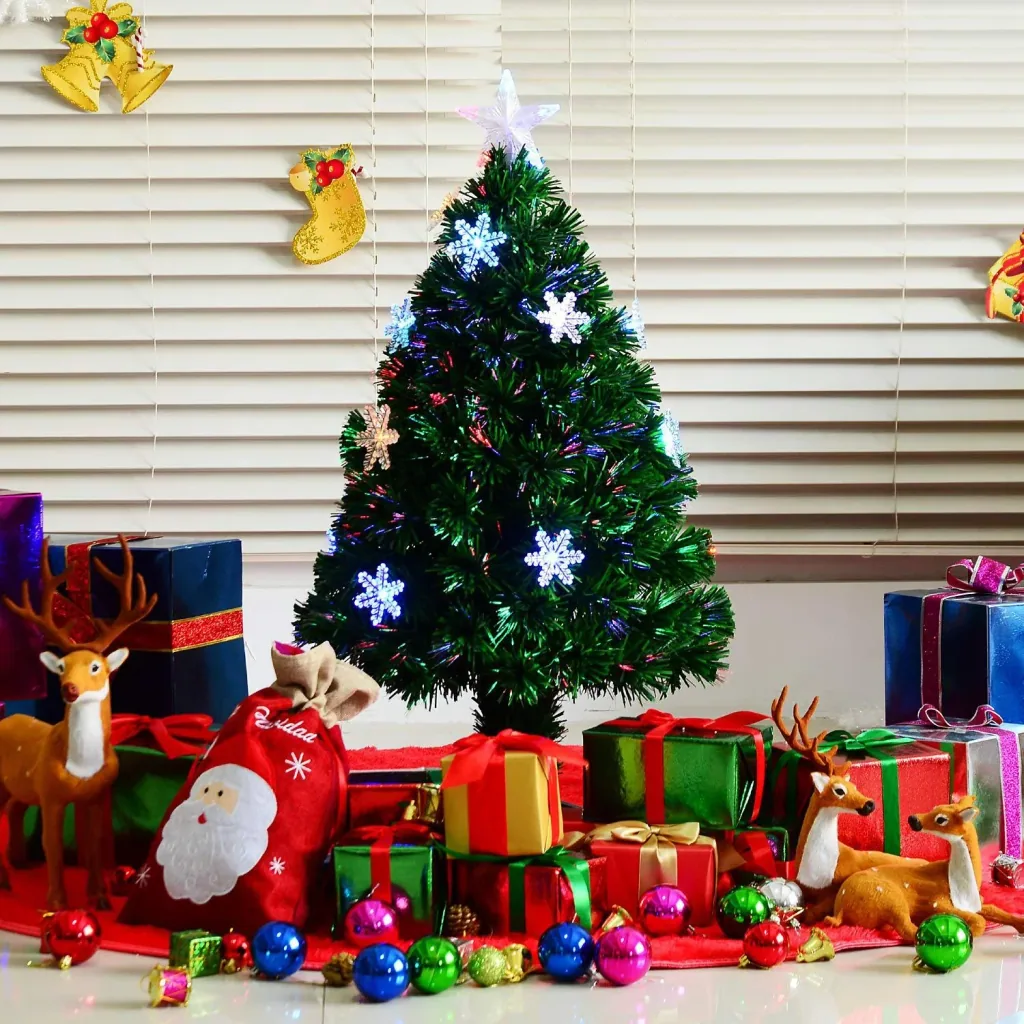 Christmas tree with 12 LED lights