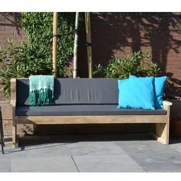 Assembly package lounge sofa / garden bench Hendrik including outdoor cushions