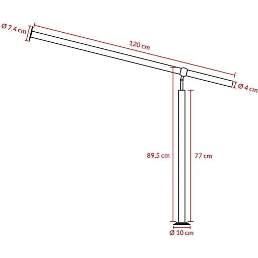 Railing - Steel - Stainless Steel - 120 x 89 cm - Silver