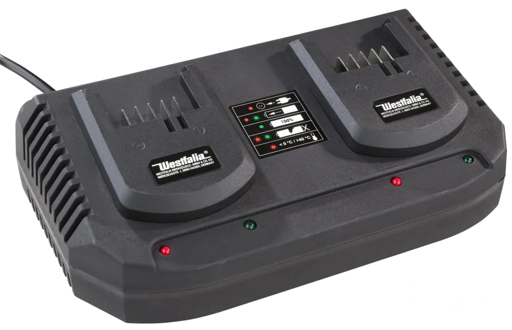 Accukettingzaag "GMAK 36/40" set — 2×18 V/4,0 Ah + dual snellader