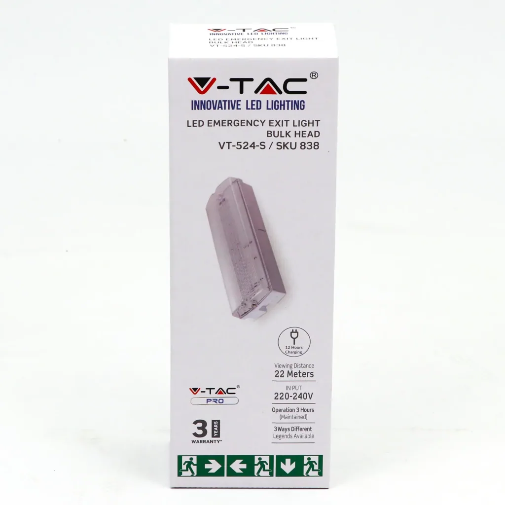 VT-524-S emergency lighting - LED - surface-mounted - 4W - IP65