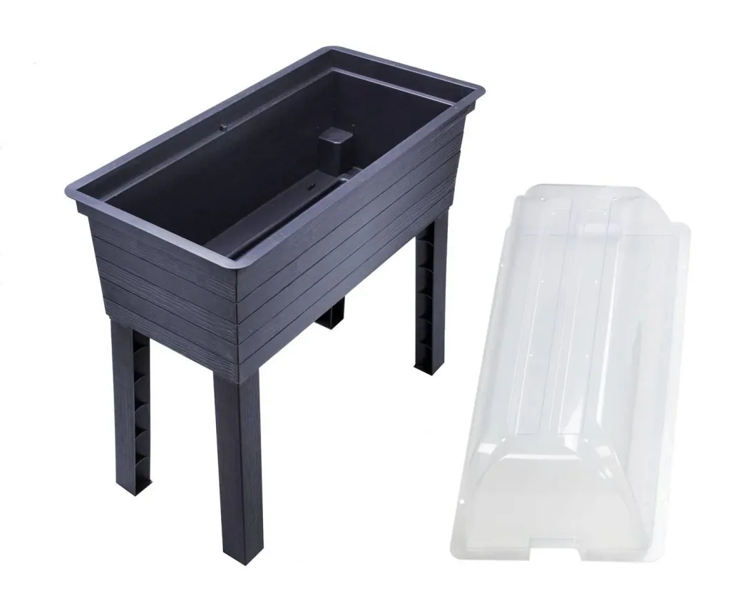 Balcony raised bed Urban Set including cultivation hood