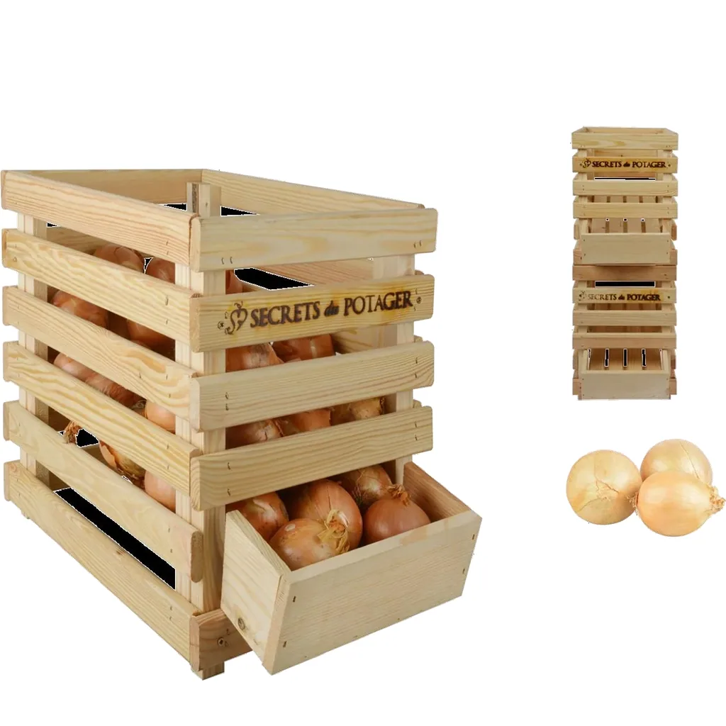 wooden onion box
