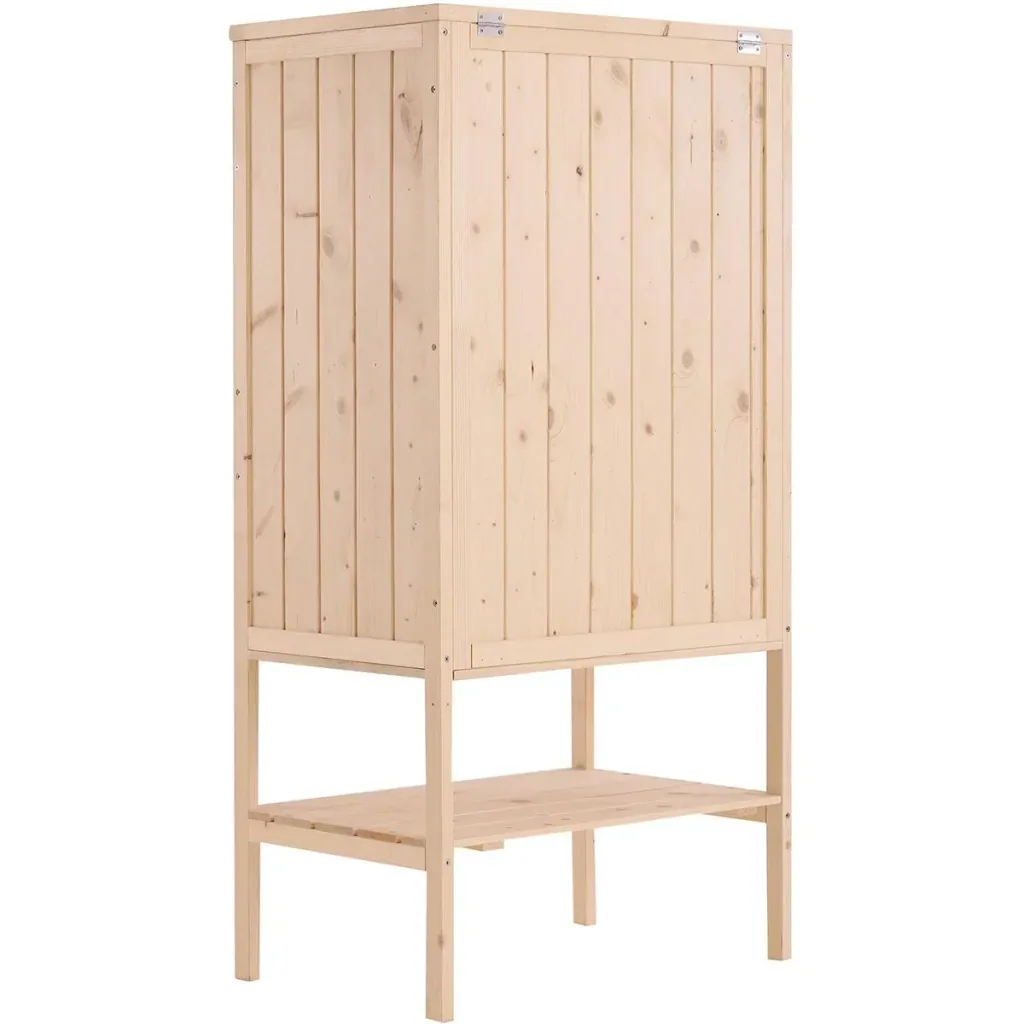 Hamster cage with natural storage area