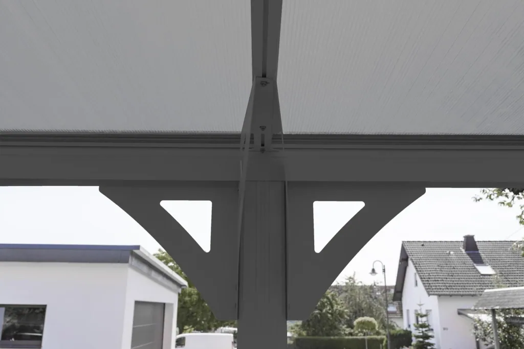 Westmann Carport Helsinki, 305×503×232 cm, Antraciet – Aluminium met polycarbonaat dak