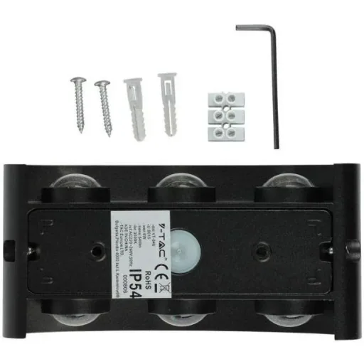 VT-846 LED wall light top / bottom - 5W - 630 Lm - 3000K - Black