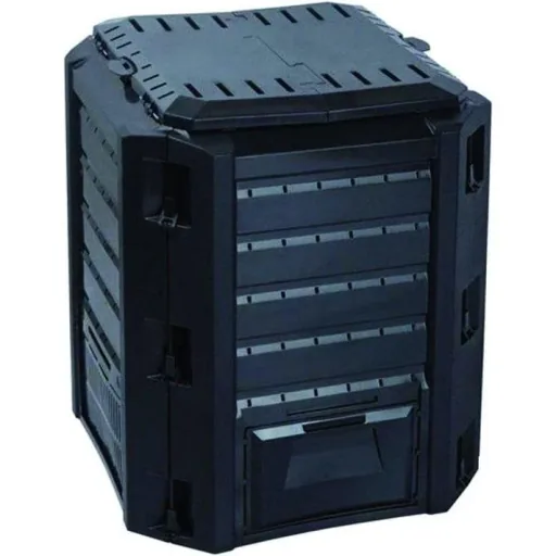 Compost bin for garden baking, black | 380 liters | 72 x 72 x 83 cm