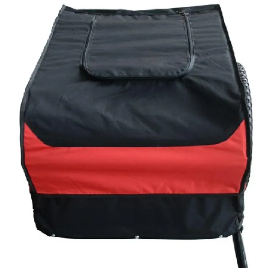 Bicycle trailer cargo trailer red/black