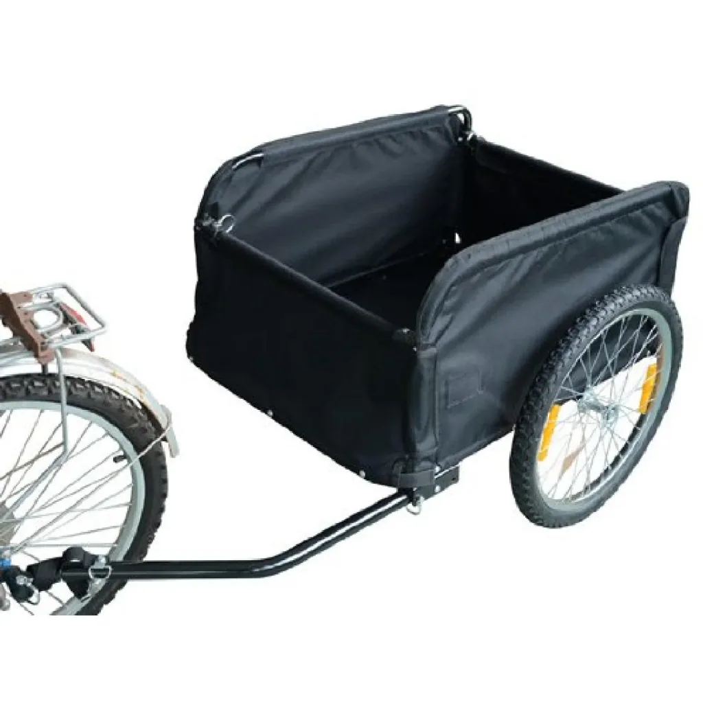 Bicycle trailer cargo trailer red/black