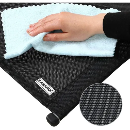 Foldable deck chair black