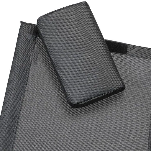 Foldable deck chair black