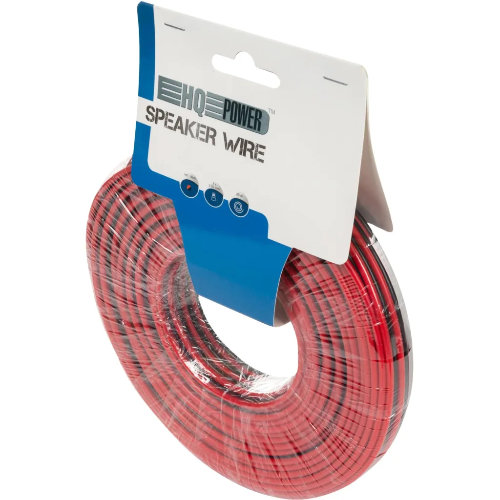 speaker cable - red/black - 2 x 2.50 mm² - 25 m