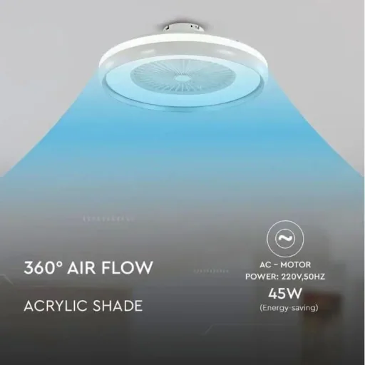 VT-5022 Designer Ceiling Fan with Lighting - CCT - Remote Control