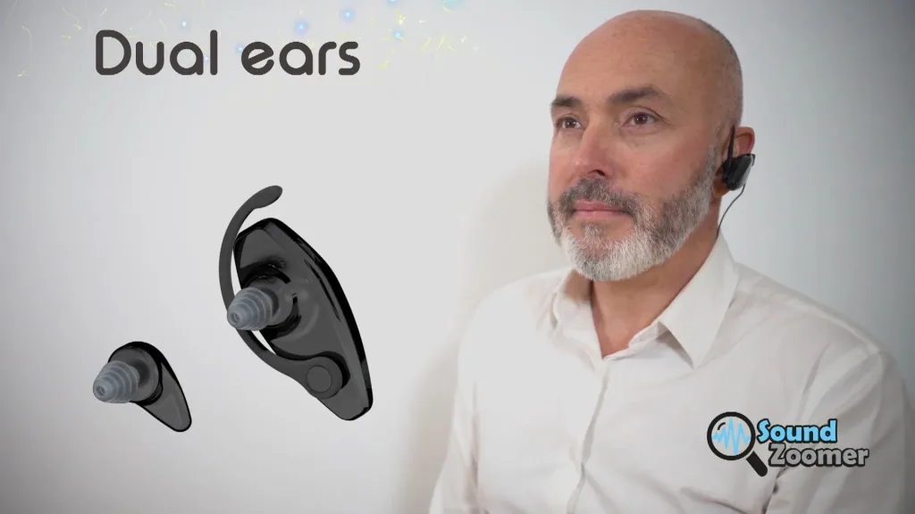 Hearing amplifier "Bluelook Stereo", 3 in 1