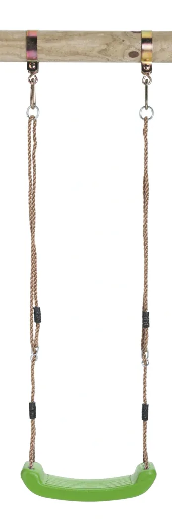 Plastic swing in green