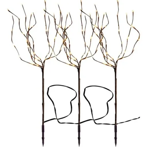 LED trees with warm white LEDs - 3 pieces