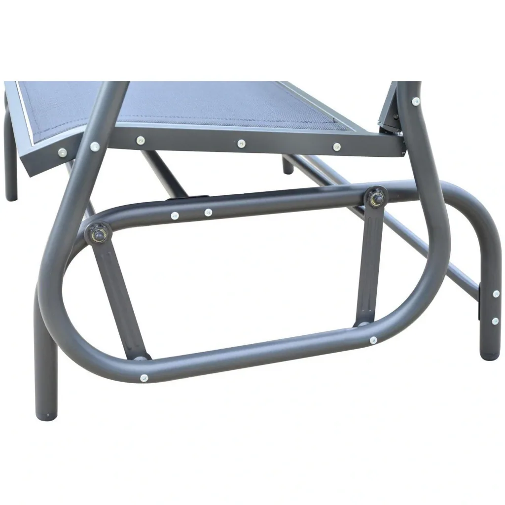 Swing bench 2-seater garden bench metal