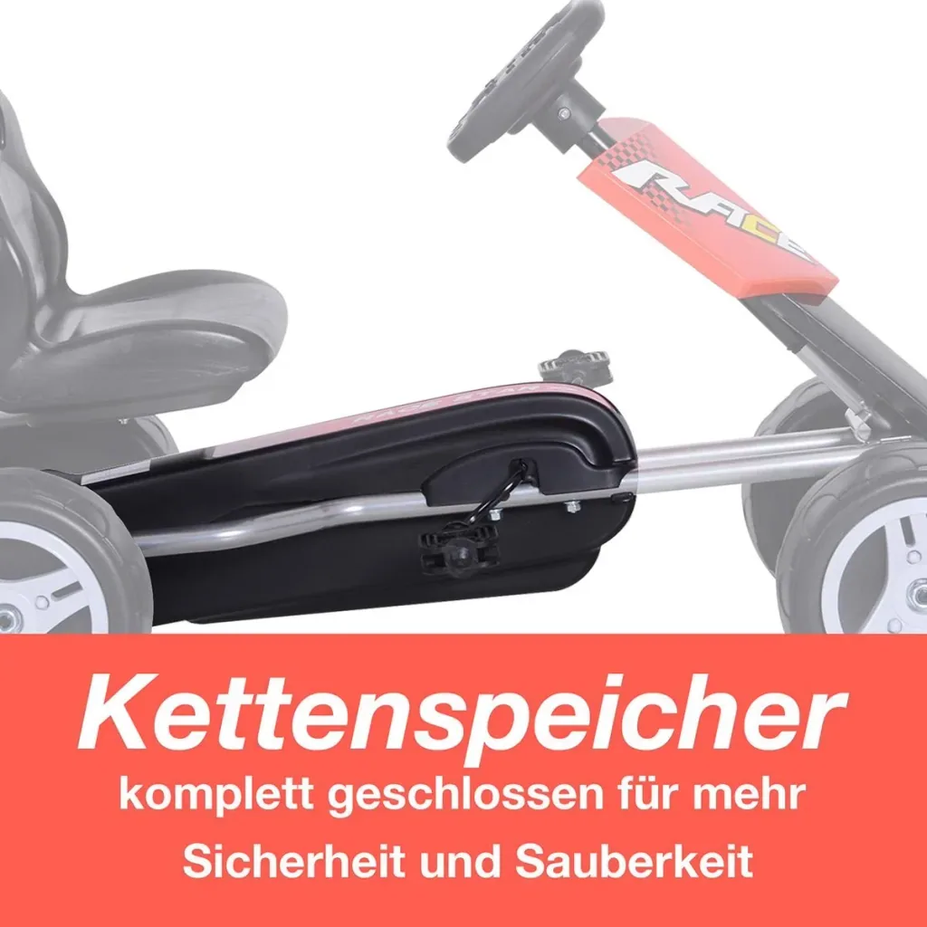 Children's go-kart red/black