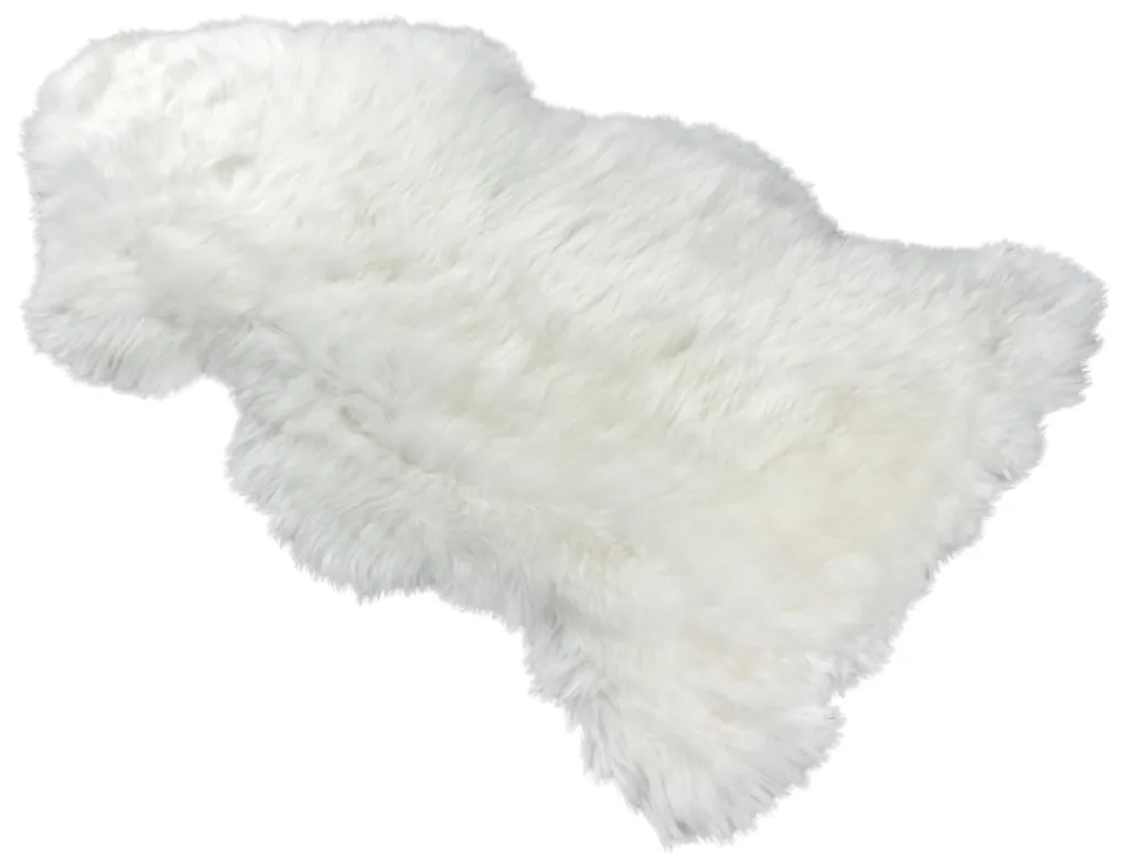 Lambskin in animal shape Beal, white, 100-105 cm long